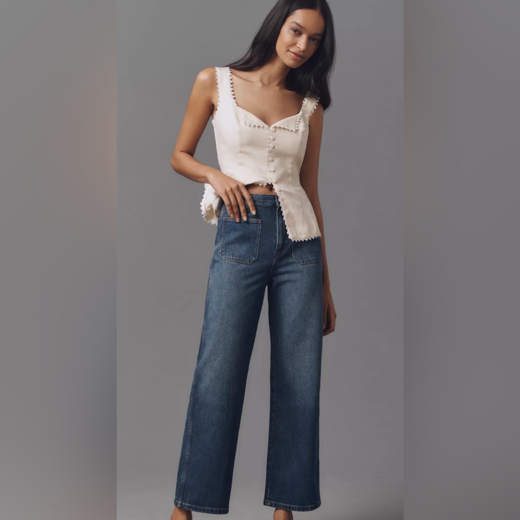 Reformation Dark Blue Flare Jeans